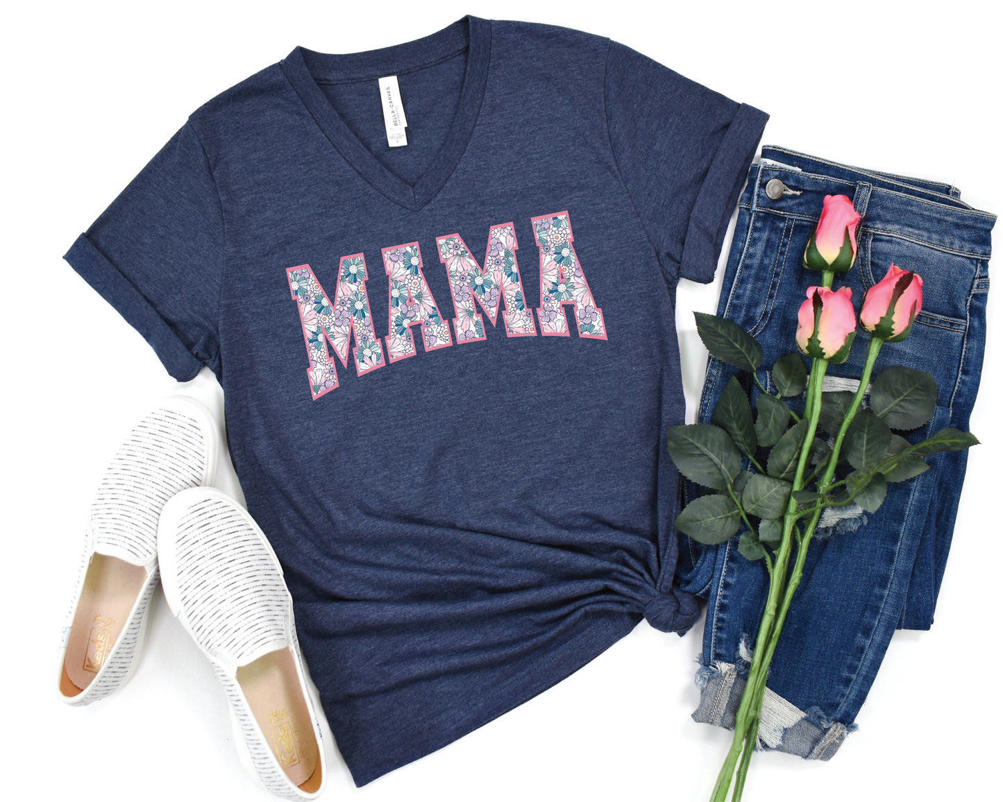 Floral Mama Vneck
