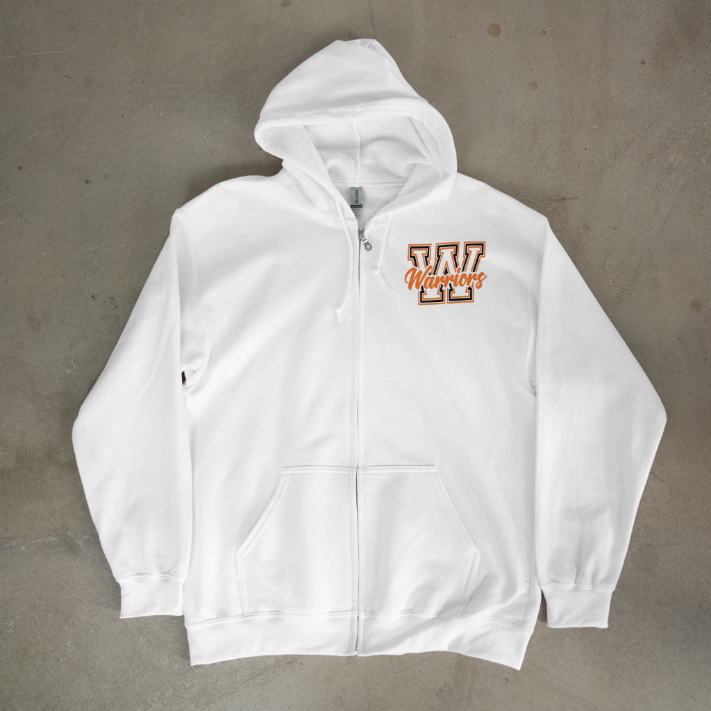 Warriors Embroidered Zip-Up