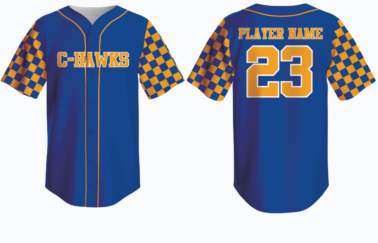 Custom Checkered C-Hawks Jersey