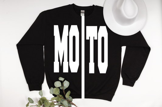 Moto Sweatshirt Cardigan