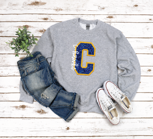 Sequin Varsity Letter