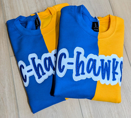 Color Block Spirit Wear Sweatshirt - CHawks